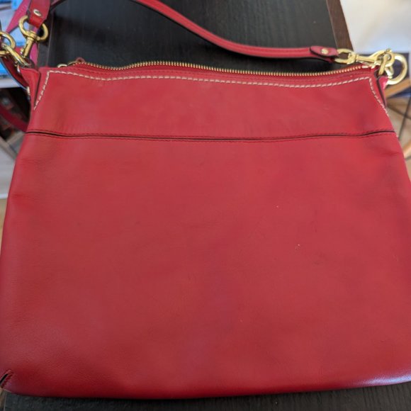 COACH RED LEATHER CROSS BODY - Picture 5 of 7